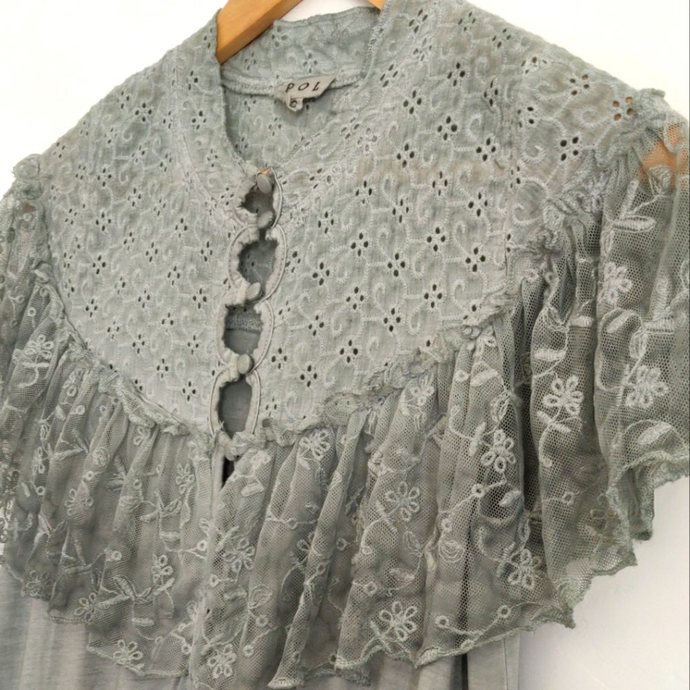 🆕🌿POL BOHO LACE TOP🌿 - Picture 7 of 7